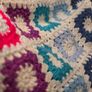 Handmade Crochet Baby Blanket. Colorful Granny Square Design Image 2