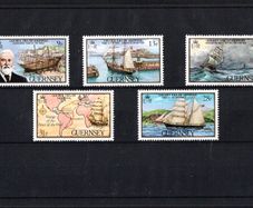 1983 Guernsey Golden Era of shipping Commemorative Stamps Mint Never Hinged (MNH)