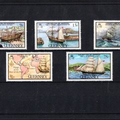 1983 Guernsey Golden Era of shipping Commemorative Stamps Mint Never Hinged (MNH)