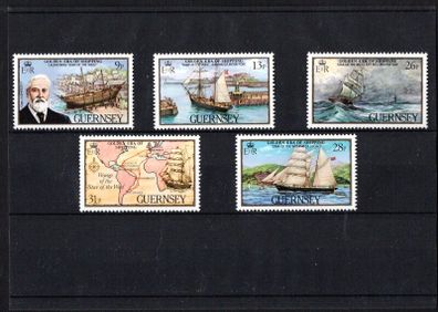 1983 Guernsey Golden Era of shipping Commemorative Stamps Mint Never Hinged (MNH)