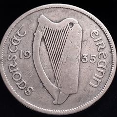 #462 - Ireland - 1935 - Florin - Silver - KM.7