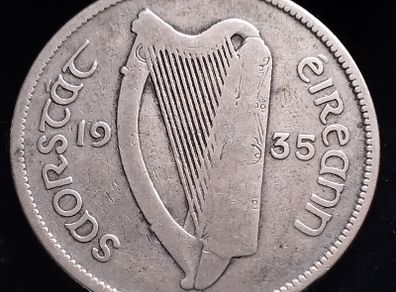 #462 - Ireland - 1935 - Florin - Silver - KM.7