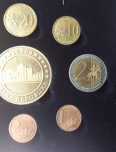 Rare 2004 Czech Republic Euro Pattern Set , ( Limited Edition of 3,000 )