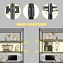 Heavy Duty Garage Shelving Unit - 182.9x91.3x45.7 cm - Adjustable Wire Shelving Unit Storage Shelves with Wheels, 5 Tier, Black Image 7