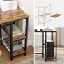 _L-Shaped Computer Desk, Corner Desk with 2 Shelves Image 3