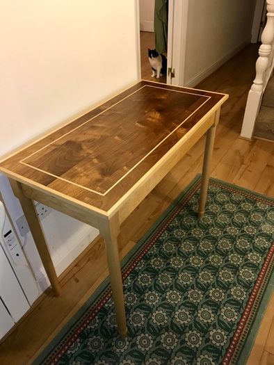 Maple & Walnut Table | Handmade in Ireland