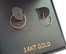 Eternal 14k Gold Hoop minimalist style Earrings