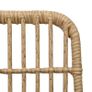 3 Piece Bistro Set Poly Rattan Oak Image 4
