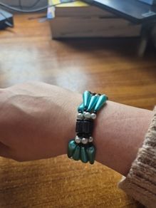 Vintage magnetic bracelet necklace