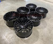 22" Inch Strom STR4 Wheels Range rover sport 5x120 Jeep 4x4 SUV Gloss Black 72.6