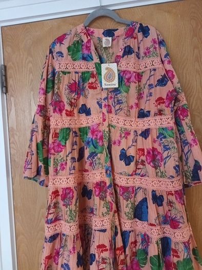 Sumitra  Long  Sleeved Handmade  Dress.  S. Freesize. B.N.W.T.