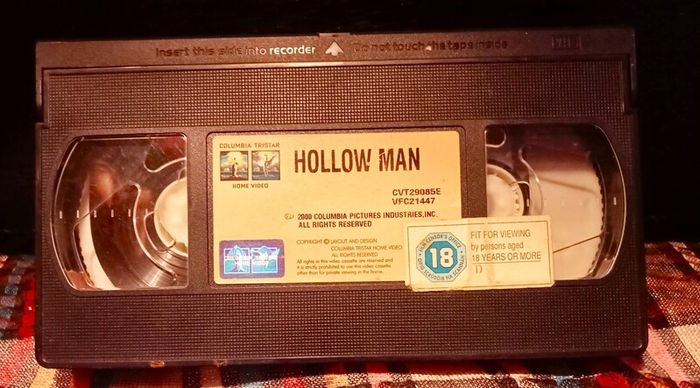 Xtra- Vision . Hollow Man . VHS TAPE.