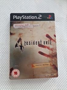 Resident Evil 4 Limited Edition Tin PlayStation2 Ps2 Games Original
