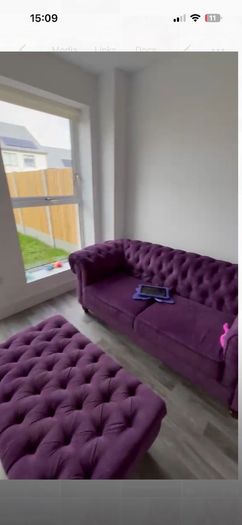 purple chesterfield sofa