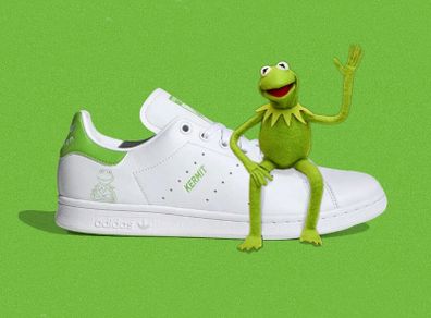 adidas Stan Smith X Kermit The Frog UK Kids 3.5 Brand New