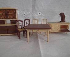 Doll house furniture, Jean West Germany