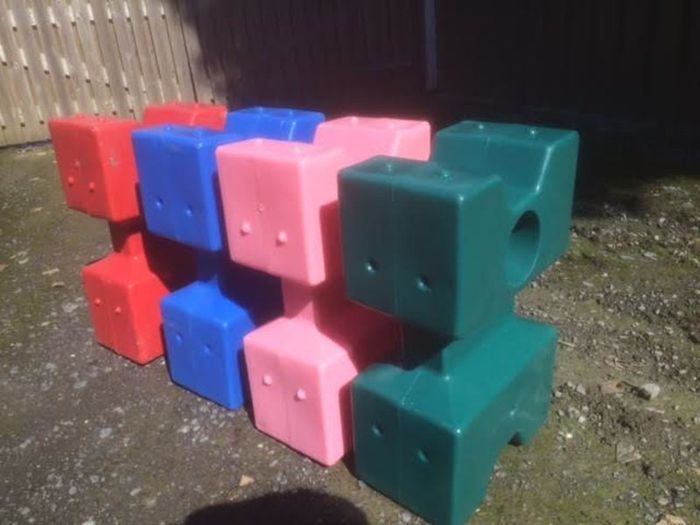 Plastic Jump Blocks and plastic horse jumps