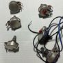 Electric Guitar acoustic various parts fender Stratocaster telecaster squier Ibanez esp Gibson  Jackson emg active cable Potentiometer A 500 K B 500 K volume tone switch socket 2 way mini toggle switch craft input jack neck plate nut saddle tuners machine Image 3