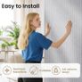 Soundproofing Panels Acoustic Panels 45.67"x22.83" Self-Adhesive 3D Sound Absorbing Wall Panels,for Sound Absorbing, Soundproof Panels for Living Room (Black, 4-Pack (29sq.ft.)) Image 5