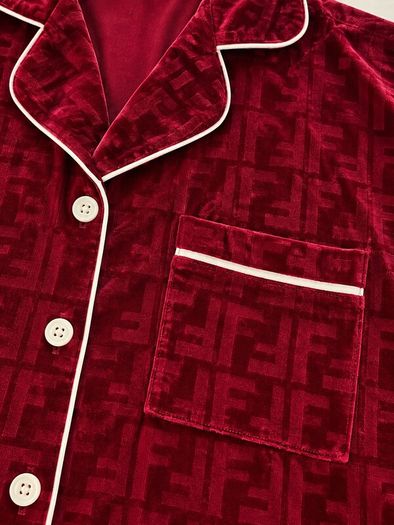 Burgundy Velvet Pyjamas
