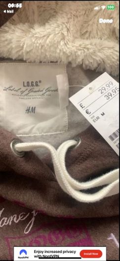 dress Bnwt H&M hooded dress size medium