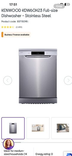 Stainless Steel dishwasher KDW60X23