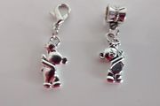 Teddy Charm - Pandora Style / Lobster Clasp