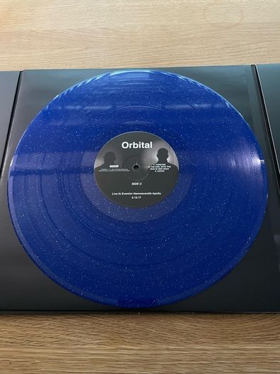 Orbital - Live At Eventim Hammersmith Apollo 2.12.17 - 3 x 12" Glitter Vinyl Panel Fold Out Sleeve - 2018 Live Here Now