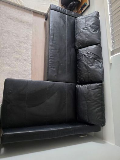Corner Sofa Bed - Black