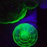 Antique Uranium Glass Dessert Bowl Collection Image 4