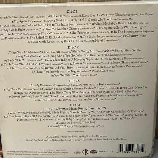 Big Star Keep An Eye On The Sky 4 CD Rare Box Set