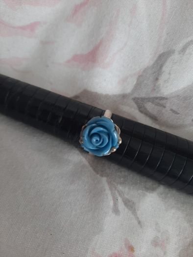 vintage sterling silver rose ring