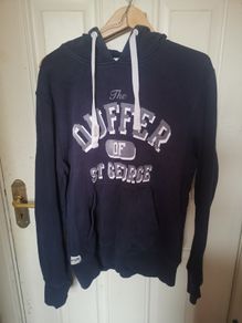 Duffer of St George good quality navy hoodie small adult
