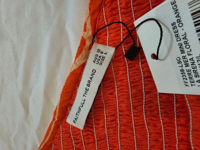 Faithful The Brand Mini Floral Orange Summer