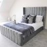 New Double Zara wingback bed & Mattress Image 4