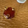 vintage ruby red glass vase. Image 5
