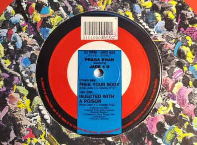Praga Khan Featuring Jade 4 U - Injected With A + Free Your Body - Underground Records ITALY Quality 90s Piano Dance CLASSIC!