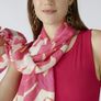 Oui large scarf - Pure Viscose - Pink White - BNWT RRP 60 Image 4