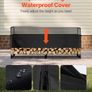 2.4m Firewood Rack with Waterproof Cover Image 4