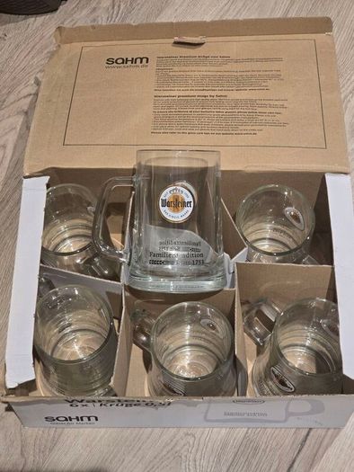 Warsteiner 50cl glasses