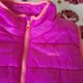girls padded pink sleevless jacket Image 2