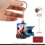 Motocross Boots Helmet Keychain Image 6