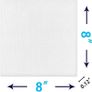 10 Packs Blank Canvas Panels Board 20 x 20 cm(8" x 8"), 100% Cotton for Acrylic Painting, Oil Paint & Wet Water Art Media, Canvases for Professional Artist, Hobby Painters & Beginners Image 2