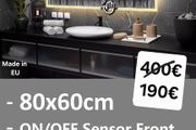 LED Bathroom Mirror Antifog Sensor 80x60cm