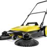 4 Twin Push Sweeper with brushes, for cleaning pavements, driveways and garden paths Image 2