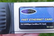 Dynex (DX-E201) Fast Ethernet Card Link / Act 10/100Mbps CardBus PC Card