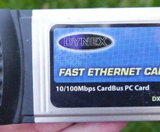 Dynex (DX-E201) Fast Ethernet Card Link / Act 10/100Mbps CardBus PC Card