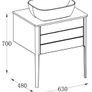Wall Mounted Vanity Unit Image 2