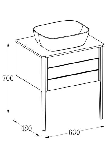 Wall Mounted Vanity Unit