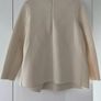 COS Ivory White Long-Sleeve Tunic Top Size Small. Image 2